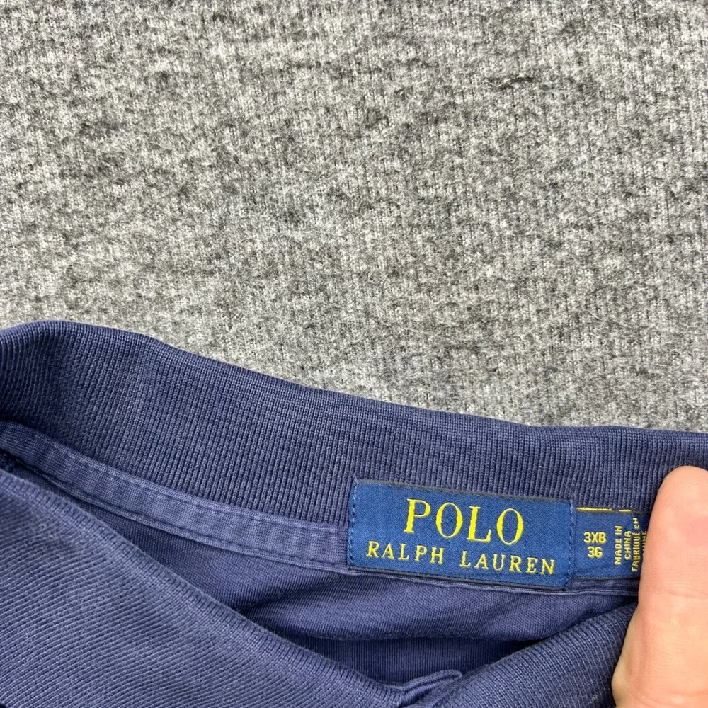 Polo Ralph Lauren Polo Shirt Mens 3XB Blue Short Sleeve Cotton Pony Logo